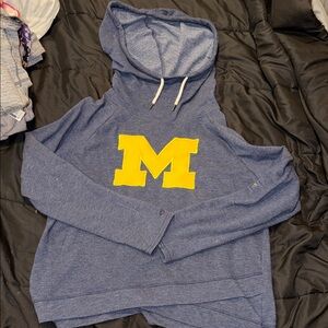Colosseum Women's Blue and Yellow Hoodie